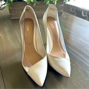 White/Clear PVC Aldo Mermaid Pumps